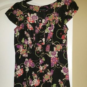 #36 Cynthia Rowley Floral Lightweight Dress Medium